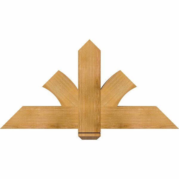 Ekena Millwork Redmond Rough Sawn Timber Gable Bracket, Western Red Cedar, 48"W x 24"H x 4"D x 6"F, 12/12 Pitch GBW048X24X0406RED00RWR - main